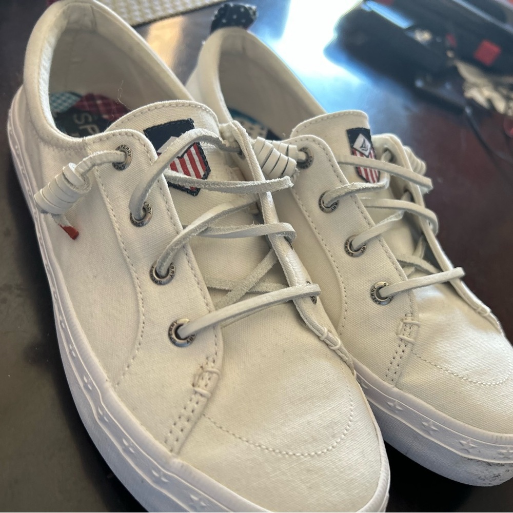 Sherry White Canvas Sneakers